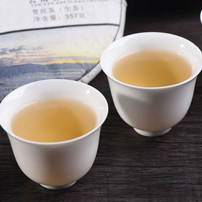 云南哲思大树普洱茶茶饼七子饼茶357克江城普洱
