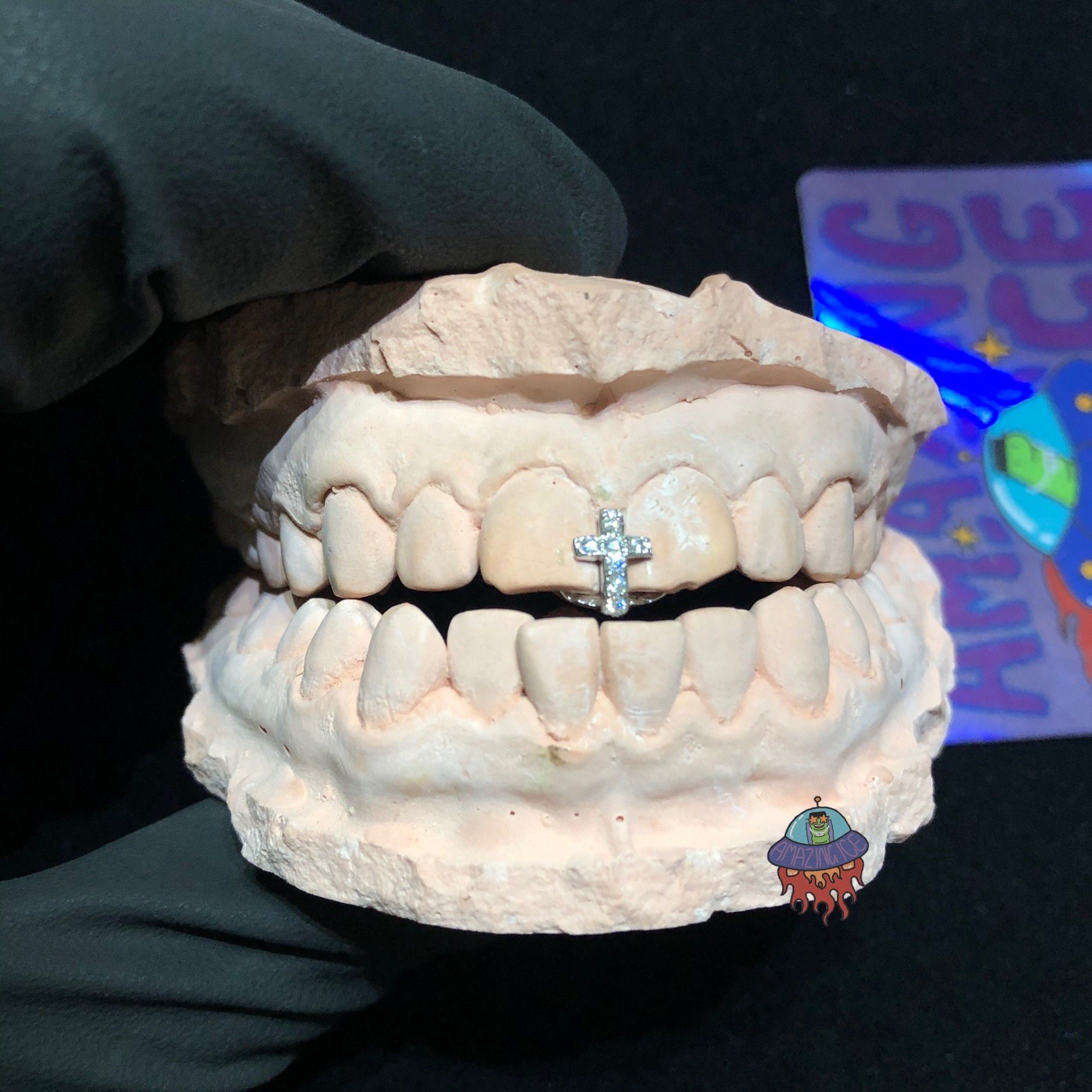 十字架牙饰牙套定制嘻哈grillz其它首饰