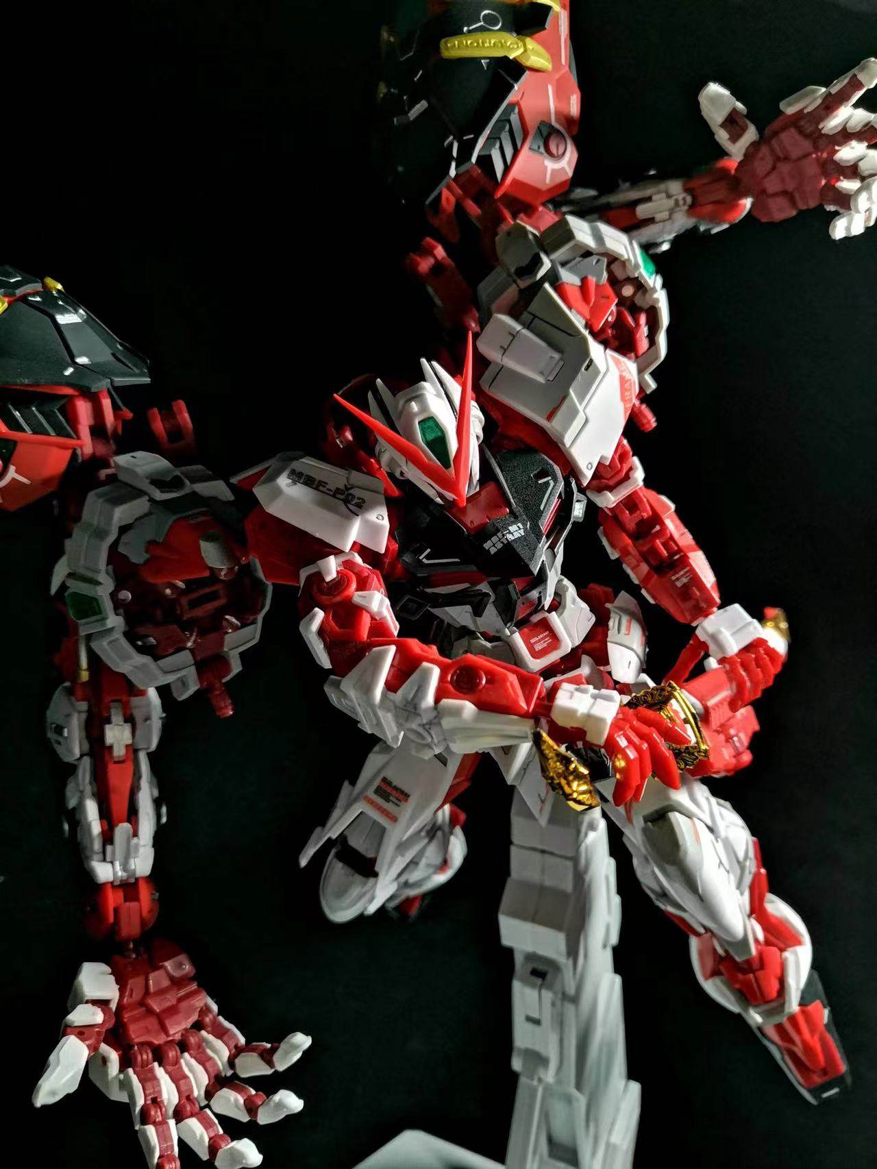 大班猩猩臂红异端8814mb配水贴地台高达拼装模型高达模型专区