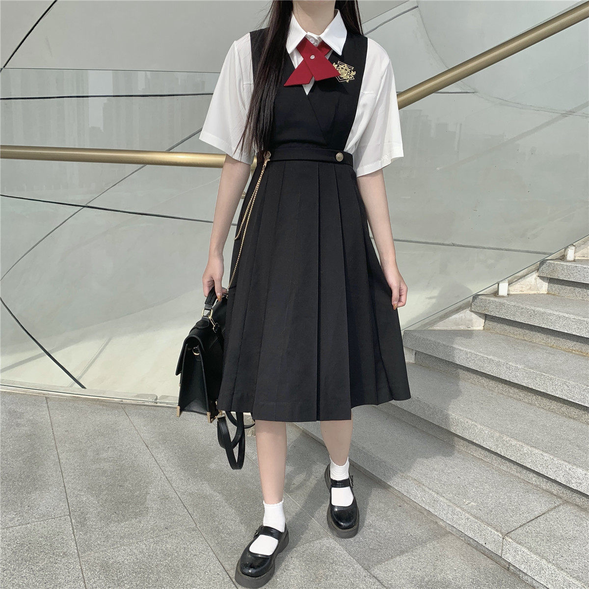 正统jk制服护奶裙基础款正版学生卡奶裙短西装连衣裙春夏套装班服