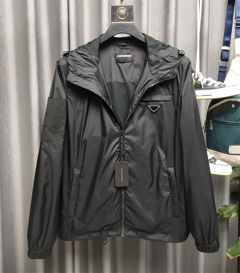 自留！高端奢级！真记忆再生尼龙！男士轻薄透气休闲连帽夹克外套