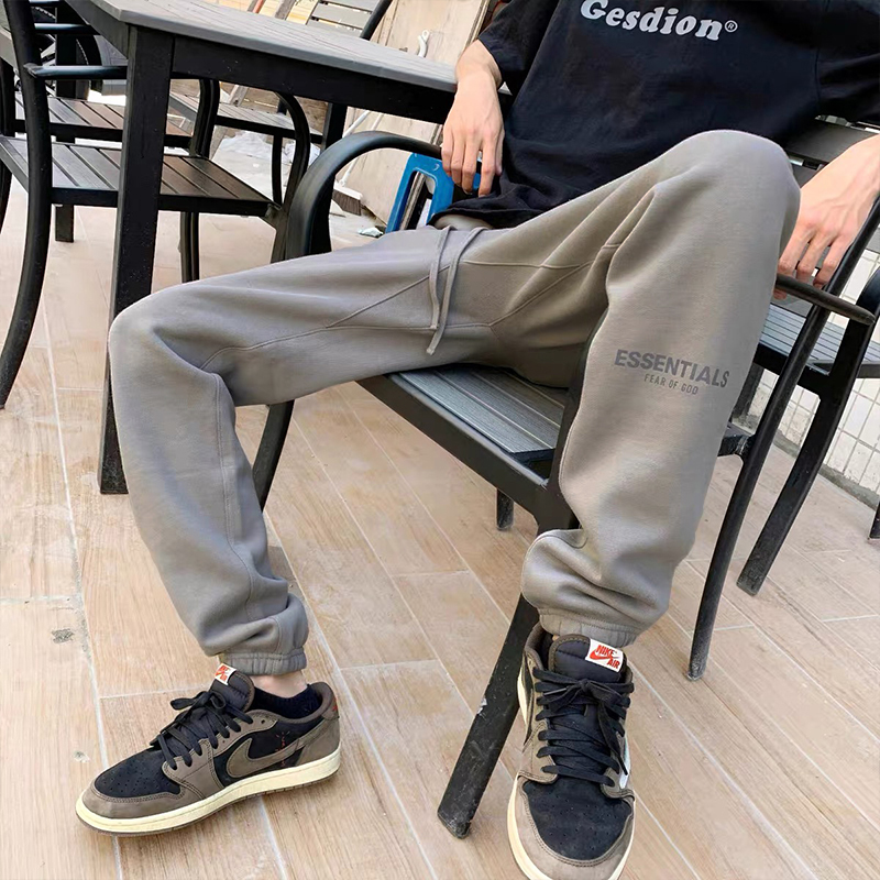 FOG FEAR OF GOD复线ESSENTIALS棉长裤子高街潮牌休闲束脚卫裤男