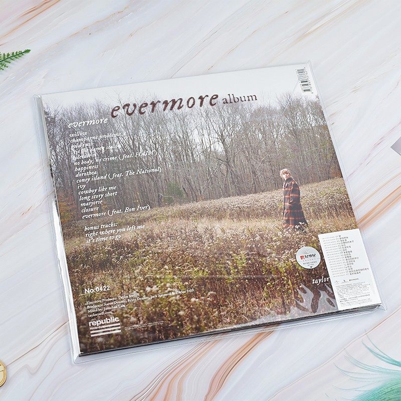 正版泰勒斯威夫特专辑evermore永恒故事12寸绿胶碟片音乐cd