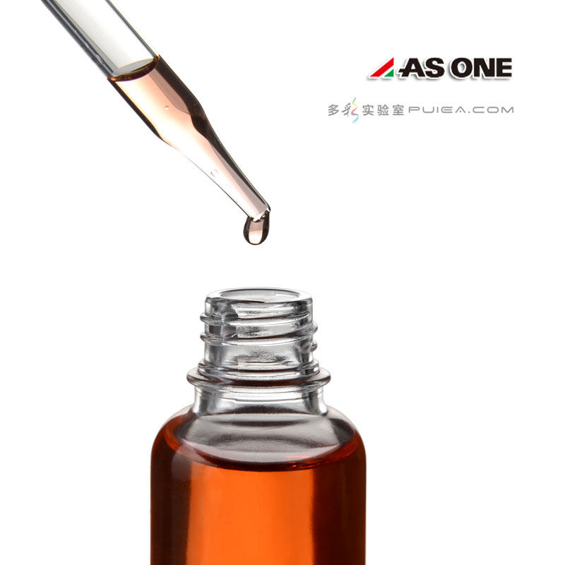 白滴瓶60ml 精油瓶吸管瓶透明滴管瓶饵料调剂分装化妆瓶进口asone