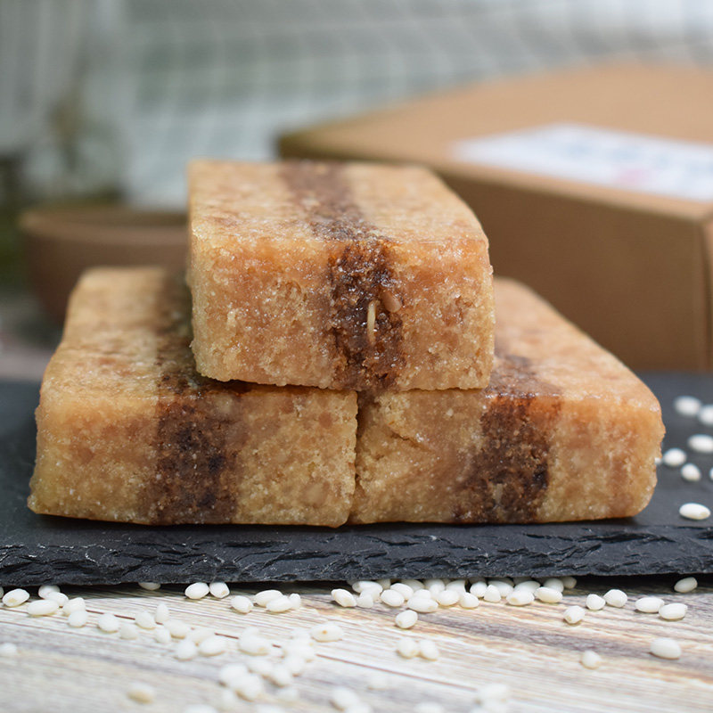 苏州糕甜零食糕团点心年货黄松糕赤豆松糕特产传统中式糕点