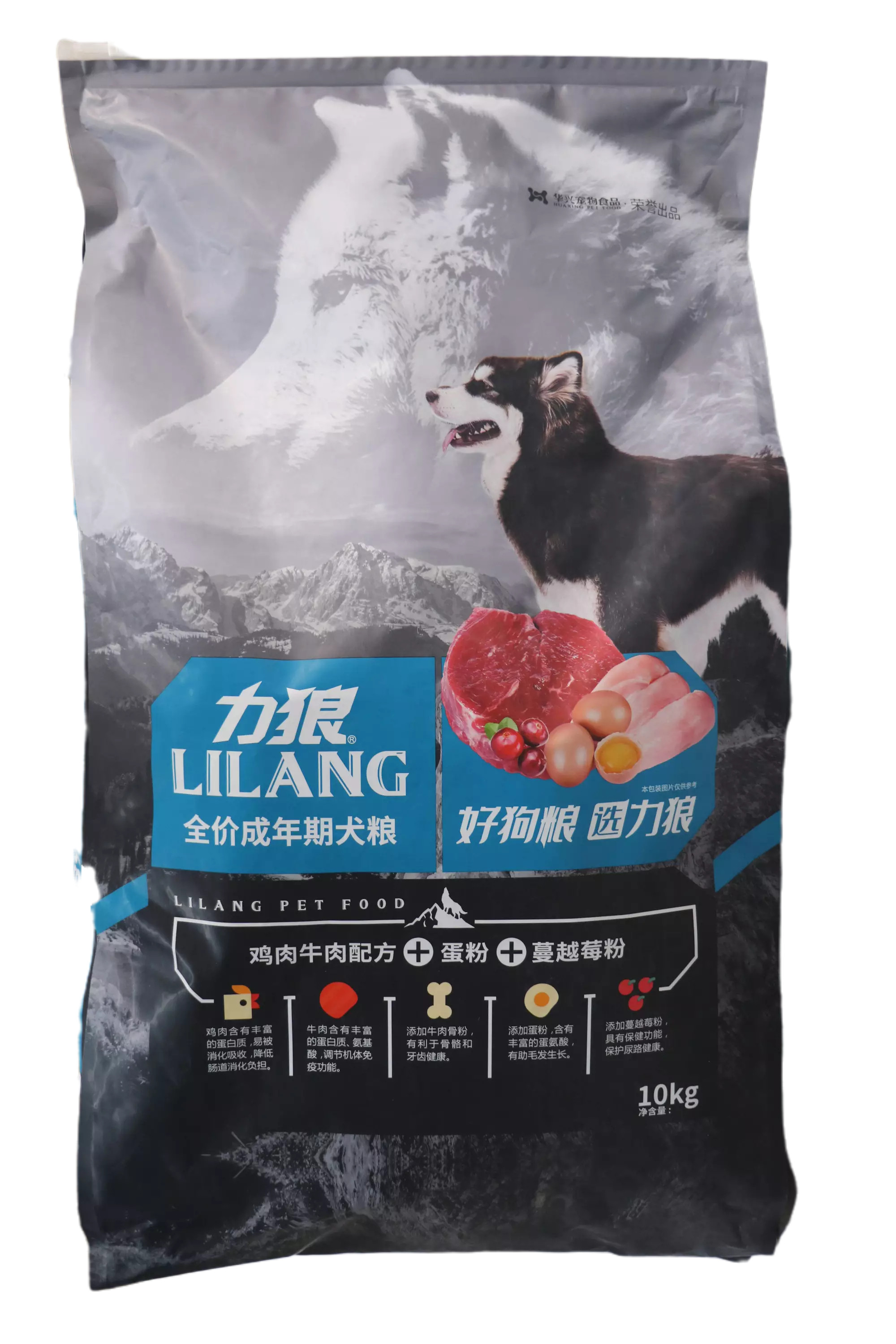 狗粮特价力狼果蔬精华口味10kg成犬金毛哈士奇犬主粮