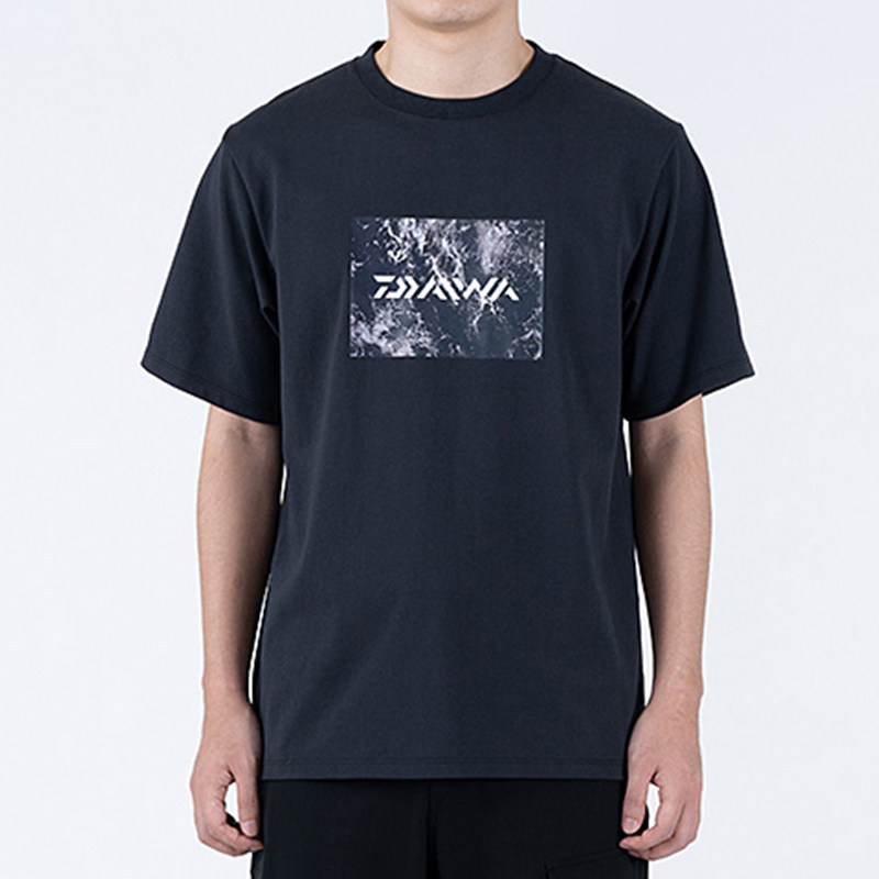 daiwa达亿瓦2021年夏季男士圆领套头短袖休闲垂钓钓鱼服