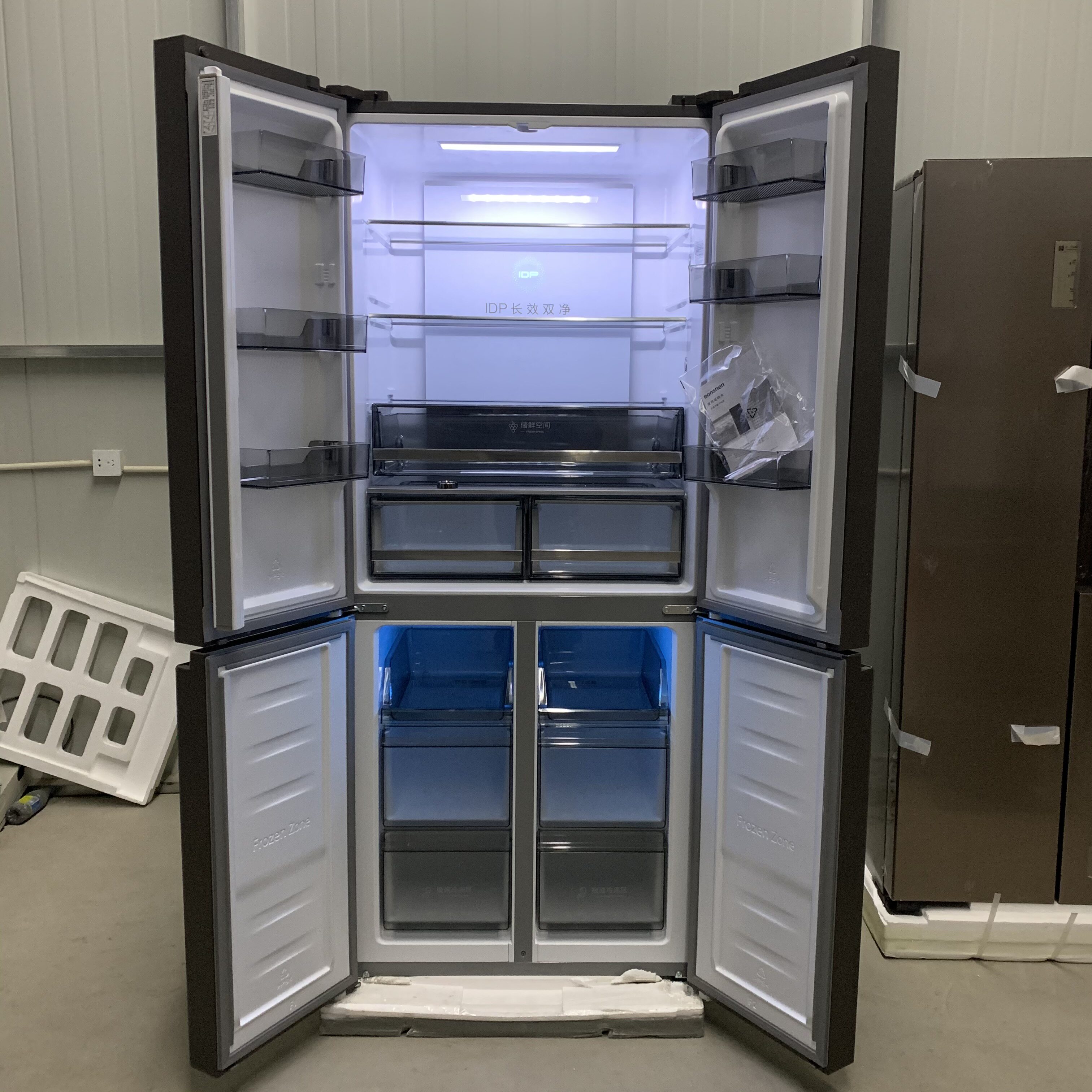 容声冰箱517l四开门家用一级变频对开门十字bcd513wsk1fpg官方款