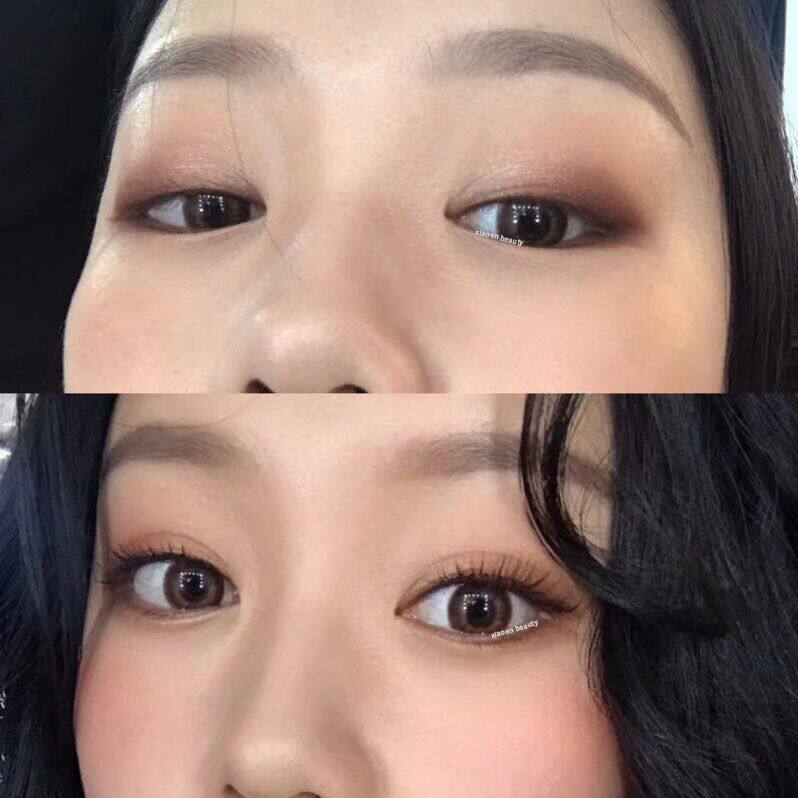 单簇假睫毛初学者自然单眼皮化妆师仿真分段式拉丁嫁接眼尾假睫毛