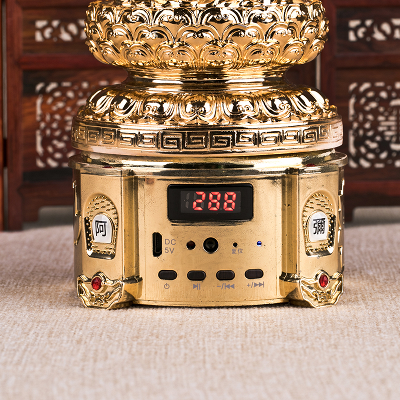 念佛机唱佛机可插卡充电高档观世音菩萨佛像诵佛机金色唱佛机结缘