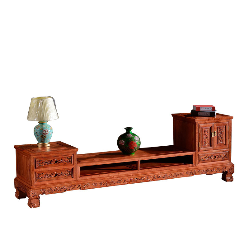 电视柜木恒恒盛缅甸花梨大果紫檀红木中式仿古电视柜