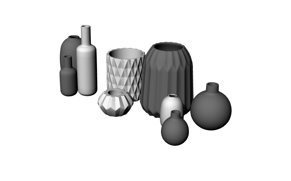 简易瓶子3d模型犀牛建模渲染rhinoc4dmaya设计素材