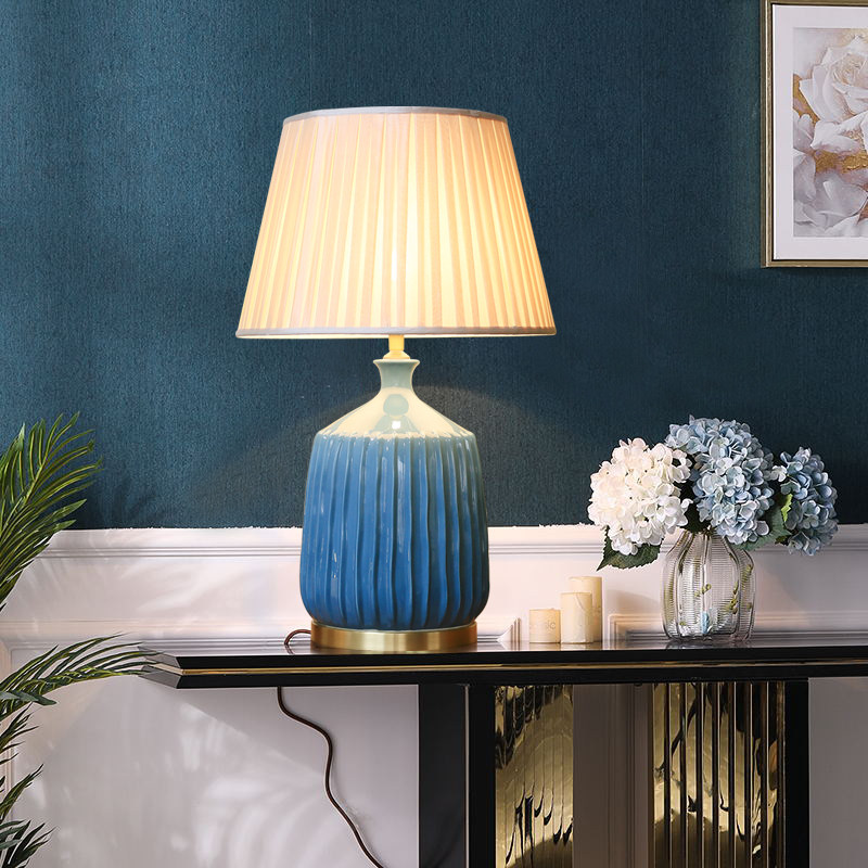 台灯大号陶瓷美式别墅客厅大码沙发茶几灯新装饰台灯