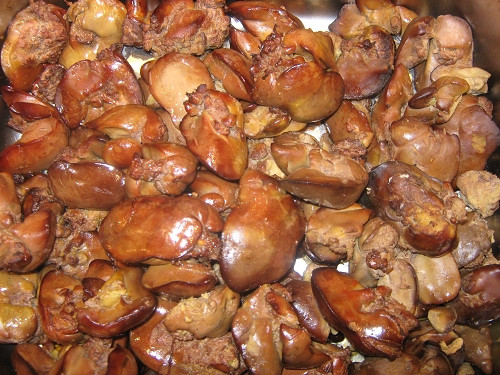 台北王家烧鸡熏酱鸡肝一斤500克真空真空包包装鸡肉零食