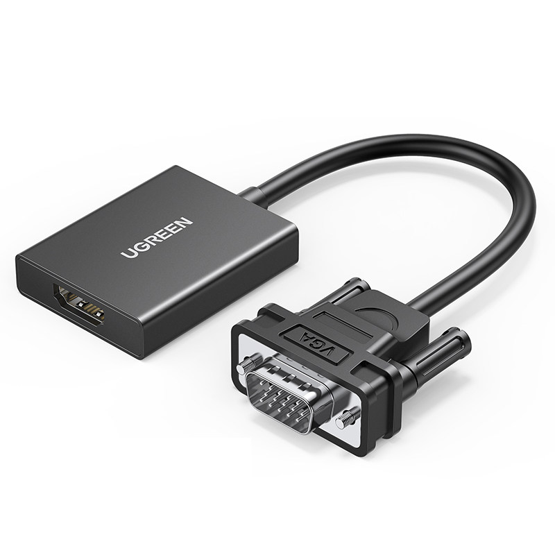 绿联vga转hdmi笔记本台式机接接头1080p高清音视频同步