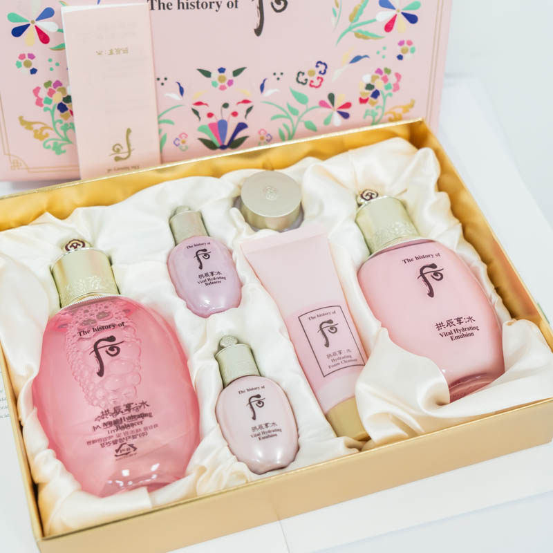 韩国whoo水沄水妍水乳精华套盒舒缓镇定补水面部护理套装