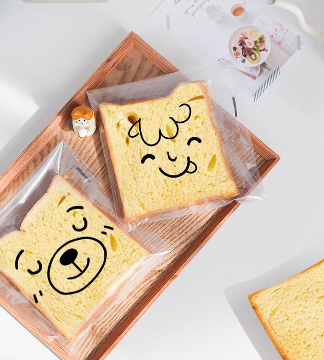 现货供应加厚透明面包包袋吐司包装包装袋袋子183点心包装盒