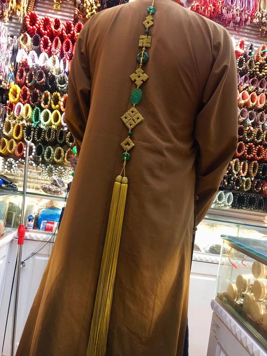 手工编织法师挂珠背云108颗佛珠水晶项链长流其他diy饰品配件