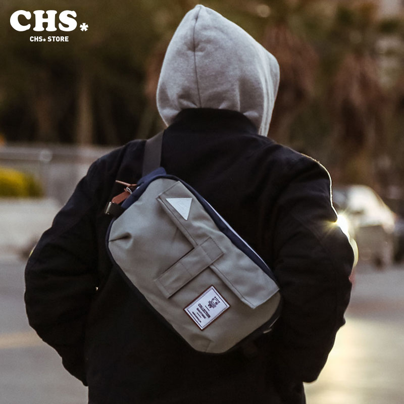 ACROSS 运动挎包男女潮牌街头腰包休闲邮差小背包胸包单肩斜跨包