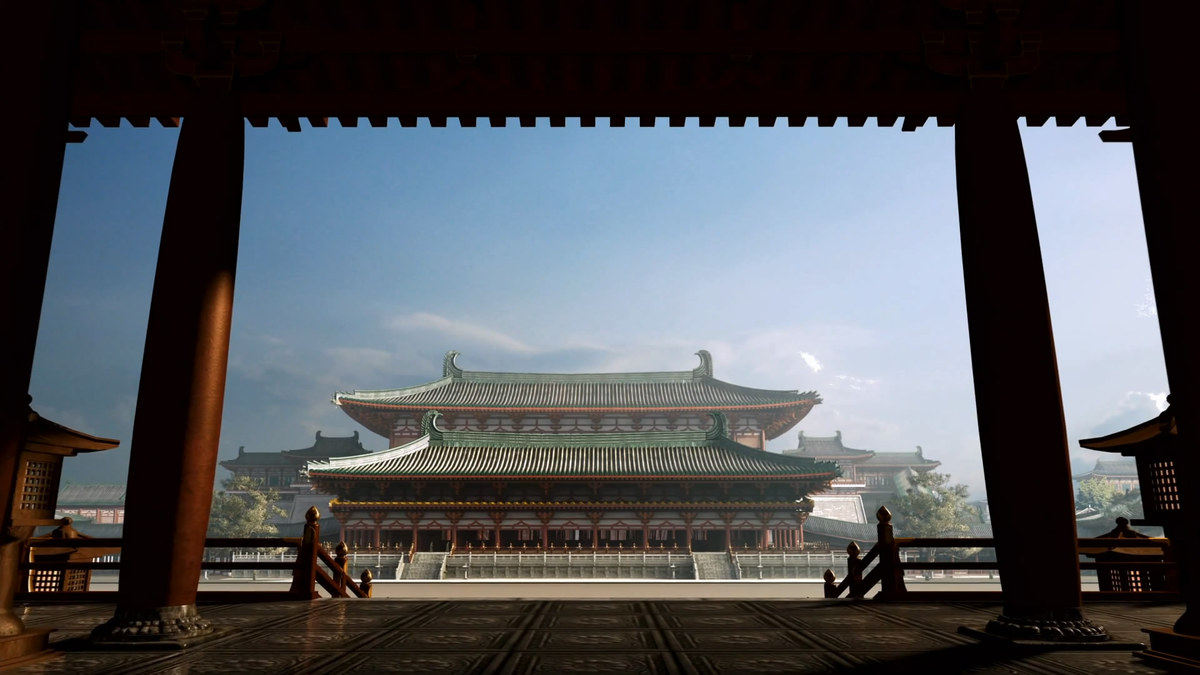 i026大唐皇宫宫殿视频素材唐朝古代建筑中式婚礼设计素材