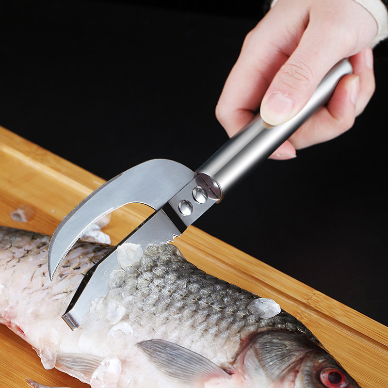 鱼鳞不锈钢家用杀鱼专用刨去工具鱼肚鱼刀挖鳃鱼鳞刨