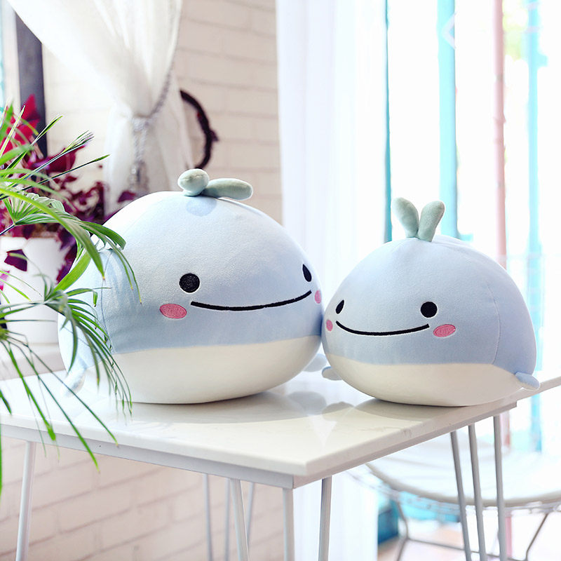 创意可爱爱小鲸鱼搞怪毛绒玩具超萌布娃娃公仔玩偶毛绒布艺类玩具