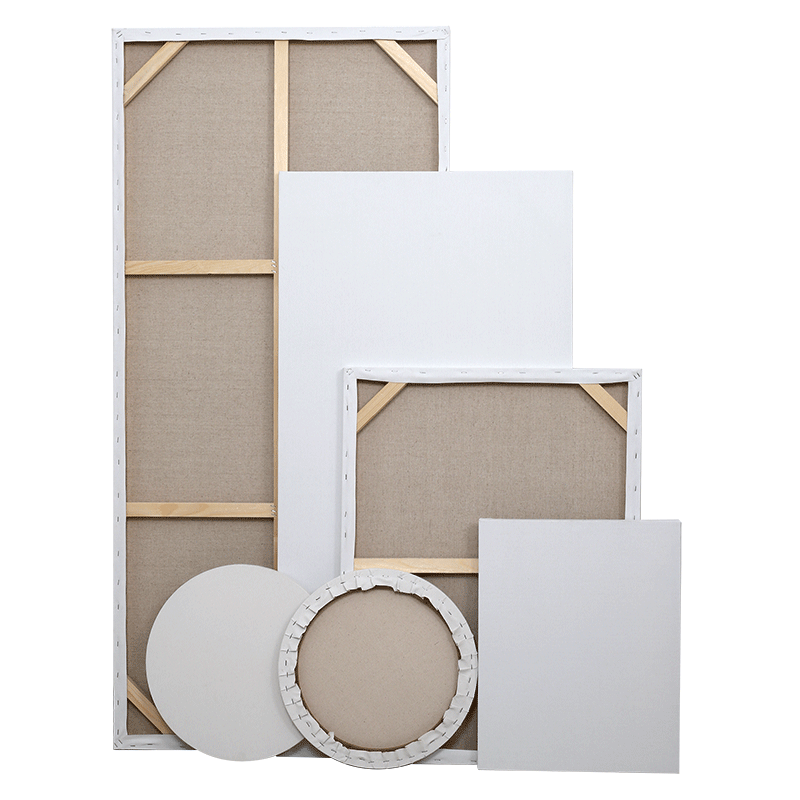 油画框定做亚麻中纹细纹油画布内框手绘布面油画练习超大尺寸包邮