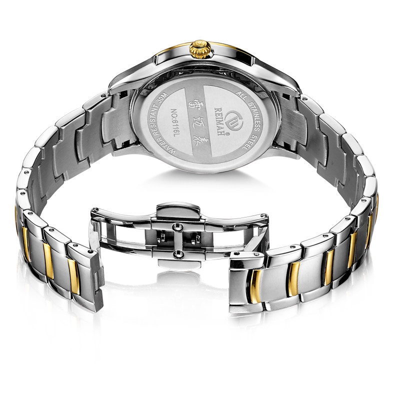 雷迈表reimah手表翼心动系列石英表女表简约时尚知性优雅6116l