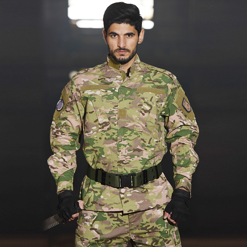 新式cp迷彩蛙服战术迷彩服套装秋冬耐磨户外作训外套