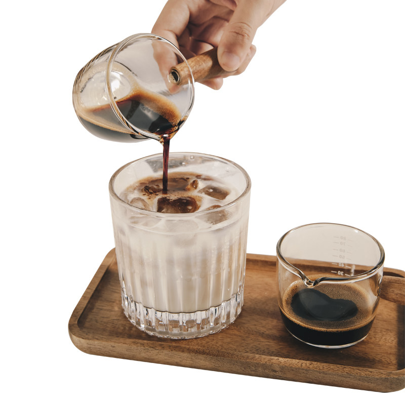 咖啡意式浓缩咖啡杯杯子espresso刻度萃取玻璃咖啡店咖啡杯
