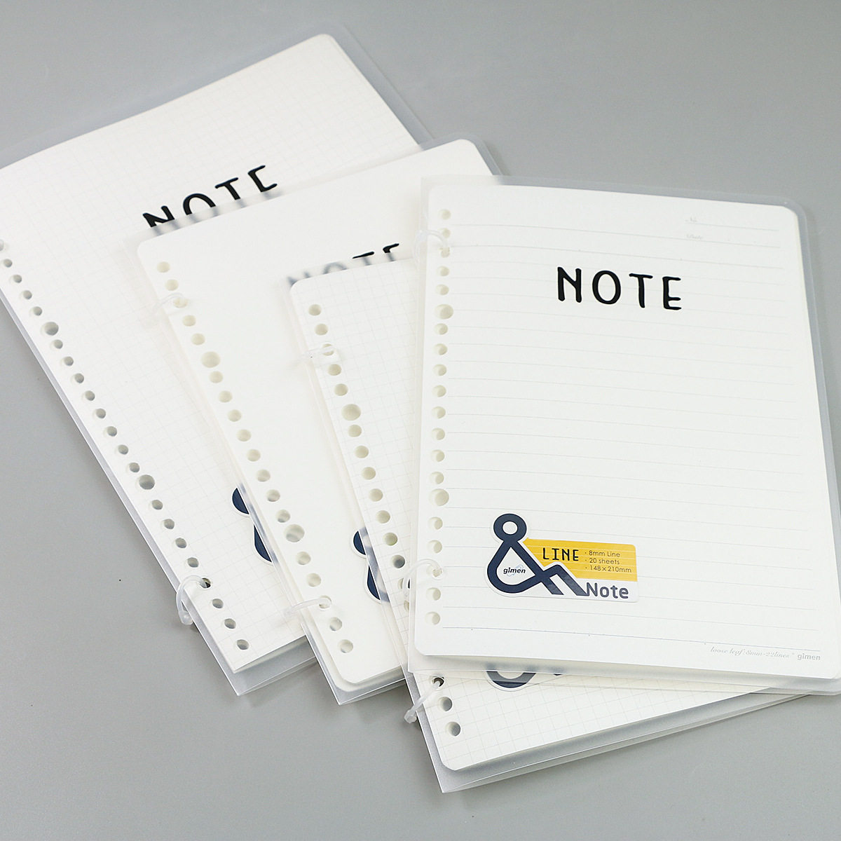 巨门文具a5b5轻便笔记横线空白方格系列活页笔记本