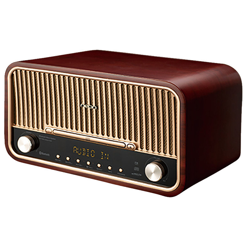 neonmcb820高品质胡桃木cd组合音响复古无线蓝牙电脑组合音响