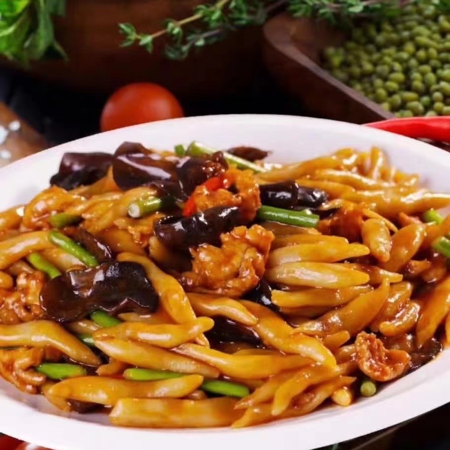 山西特产野禾莜面鱼鱼220克手工粗粮低脂营养面条