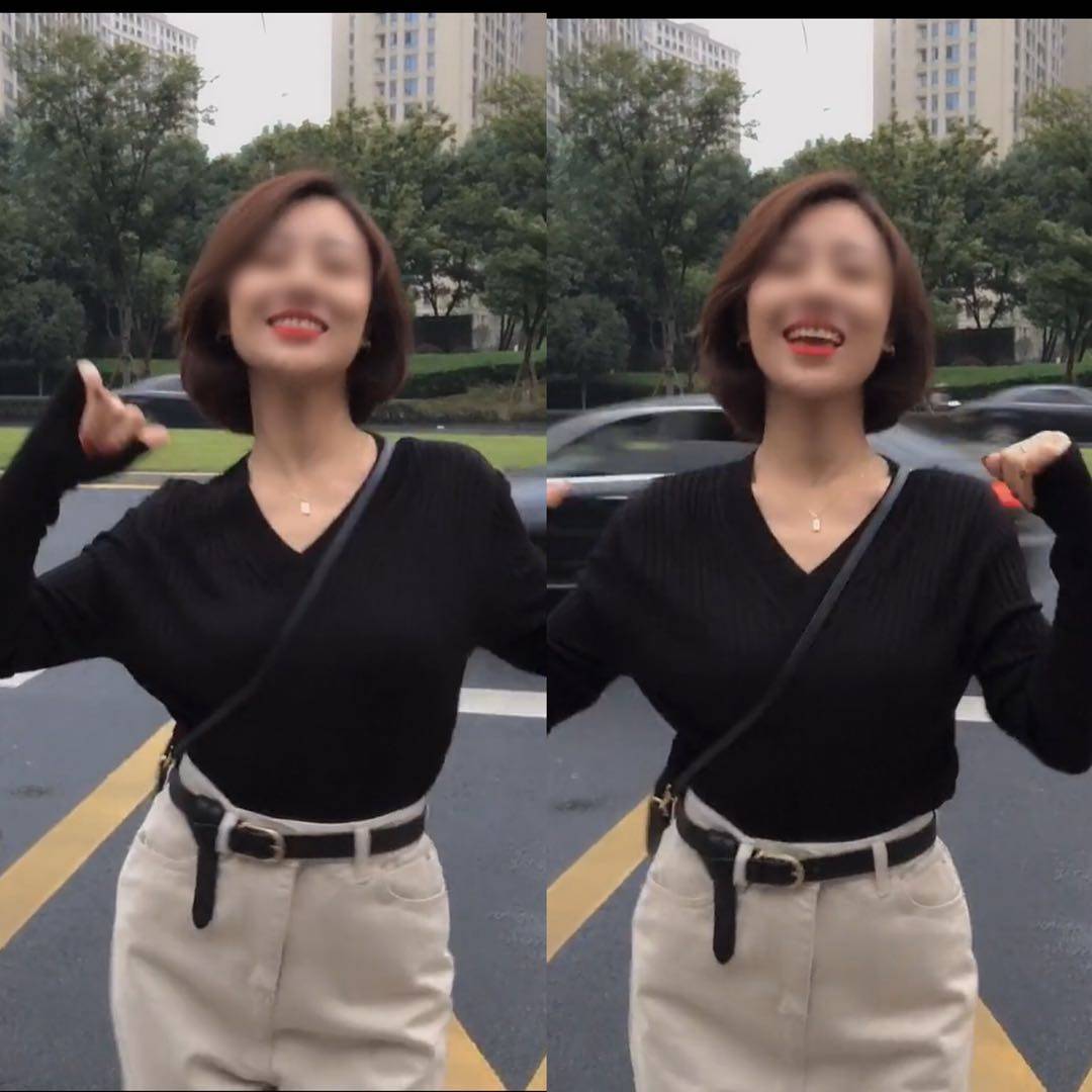 抖音吴茜妮同款早春春秋新女潮气质黑色领针针织衫时尚套装