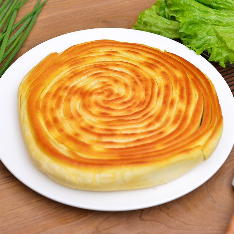 甘肃特产小吃大饼庄浪油锅锅盔农家黄山油馍传统中式糕点