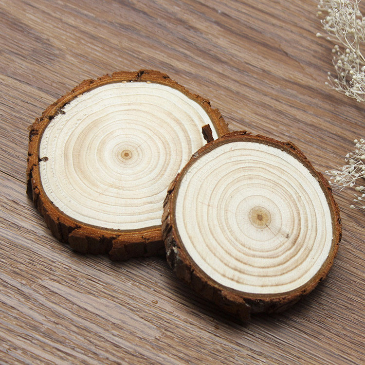 天然圆木片松木切片 杯垫拍摄道具装饰茶道摆件 淘宝拍照网店摄影