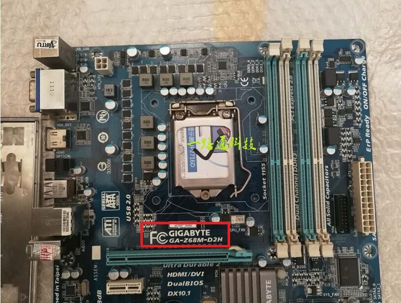gigabyte技嘉z68m-d2hmatx版型z68主板支持超频i73770主板