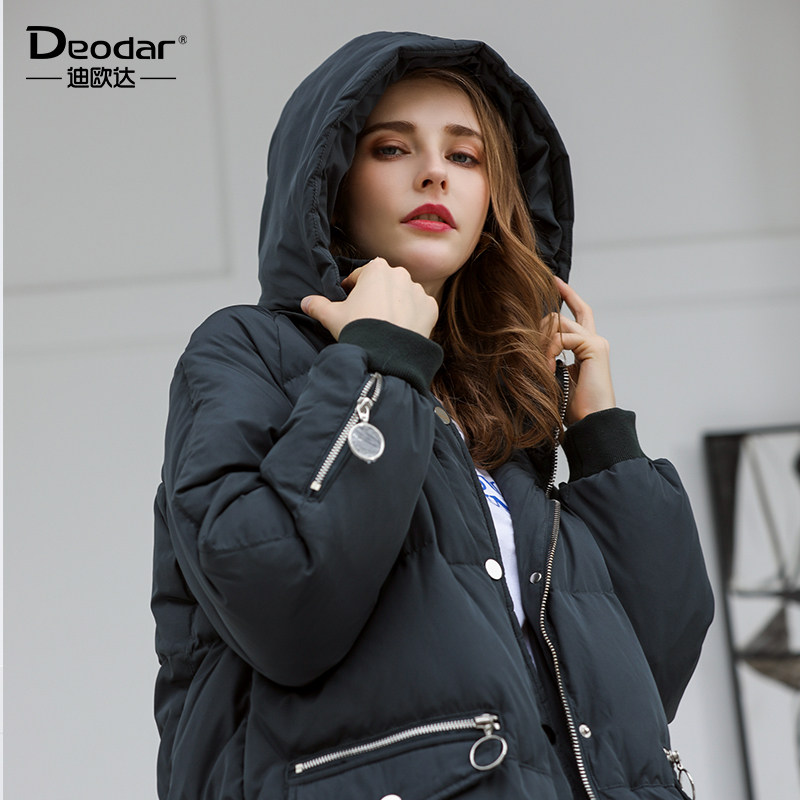 新款迪欧羽绒服中长洋气面包秋冬韩版羽绒服