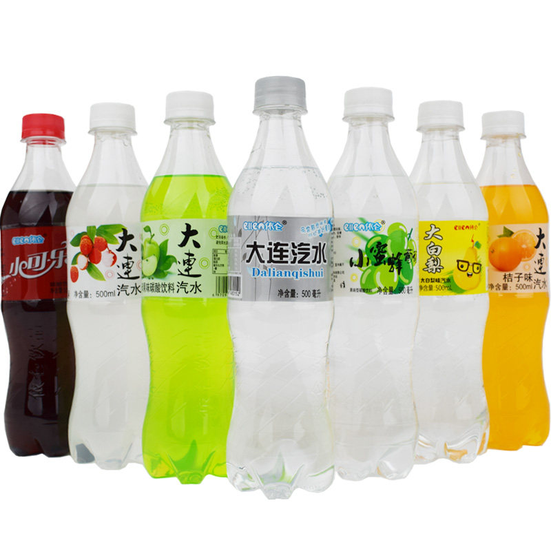 汽水大连依仑8瓶500ml饮料怀旧荔枝9瓶包邮碳酸饮料