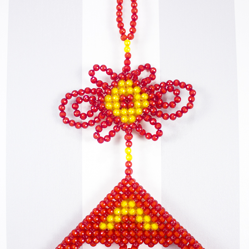 成品手工串珠福字壁挂装饰囍字家居客厅中国结中国结