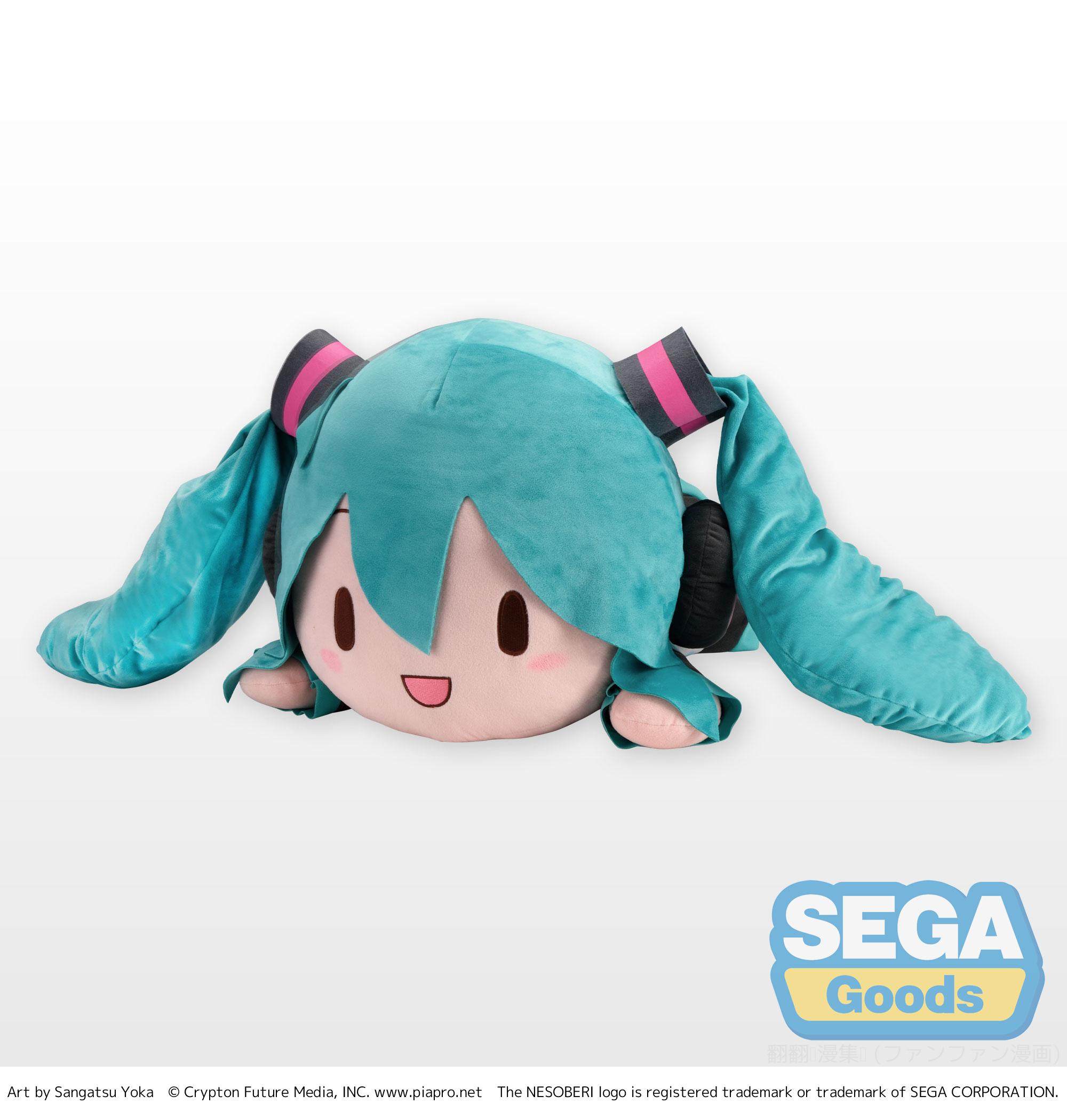 手办童萌sega初音未来miku特大趴趴公仔毛绒布偶手办