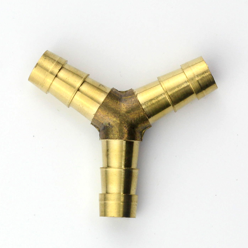 胶管三通 打药机药管接头直接宝塔三通2分软管分支分路铜接头配件