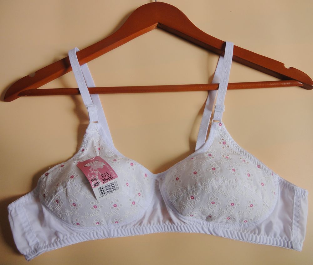 中老年无钢圈老款纯布透气薄款文胸无钢圈内衣老式布胸罩