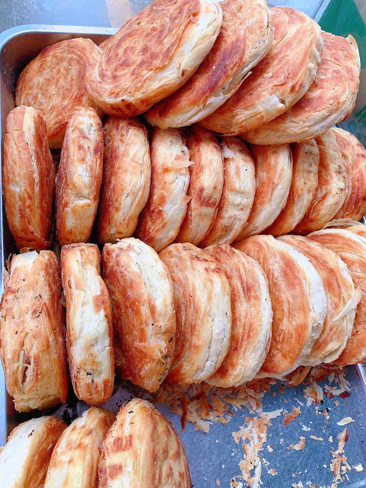 饼子稷山特产山西翟店半圆油酥火烧传统糕点