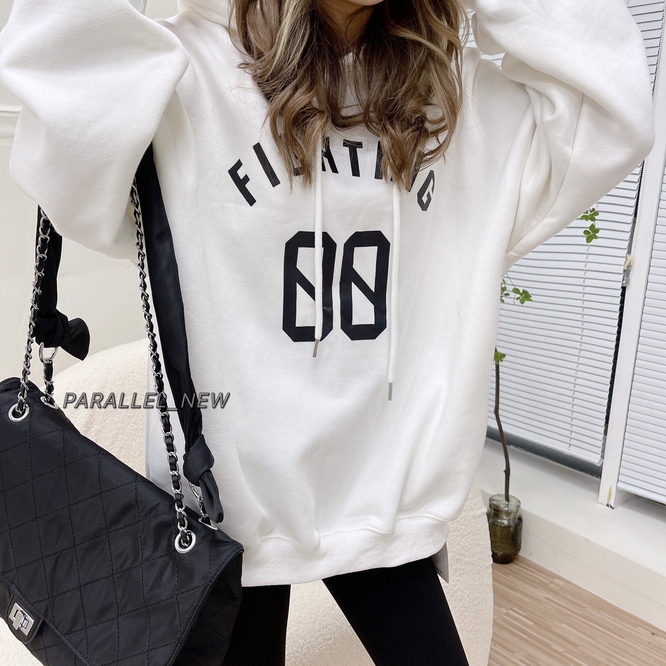 秋季新款2021字母印花小清新百搭休闲韩版连抽绳卫衣