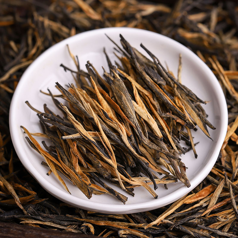 金针滇吉号滇红蜜香特级云南红茶茶叶散装一芽滇红