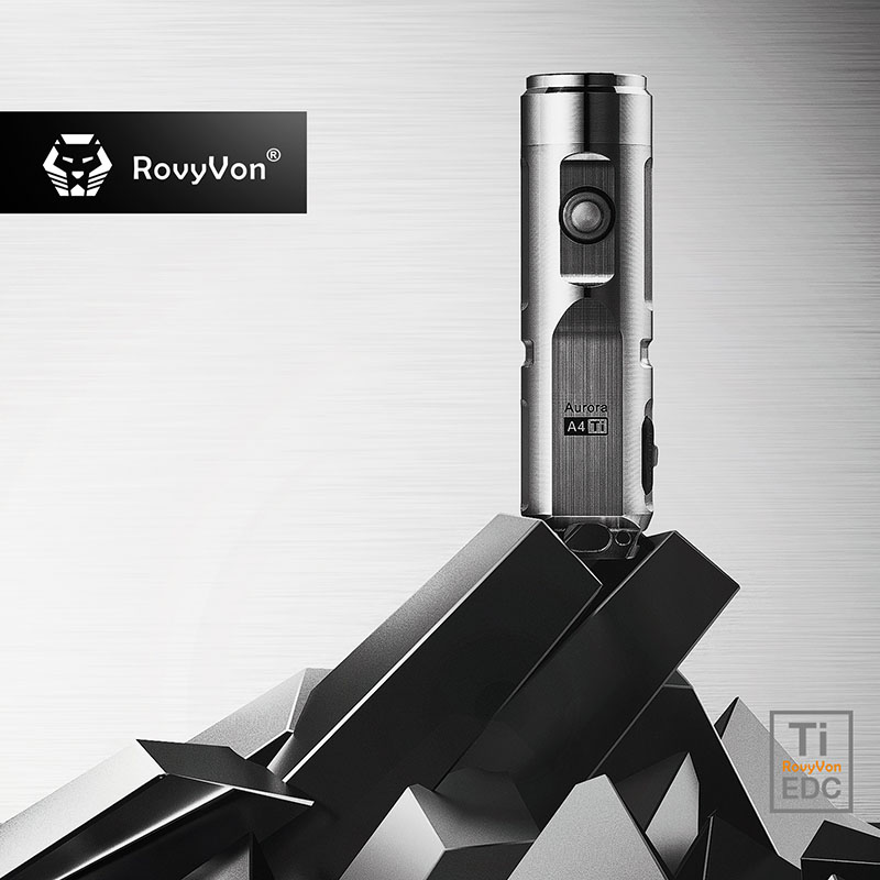ROVYVON锐孚 A4x钛合金迷你强光小EDC手电可充电小型微型便携随身