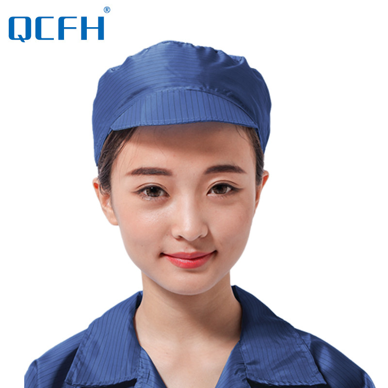 防静电小工帽男食品厂防尘帽子无尘净化车间工作头部防护用品