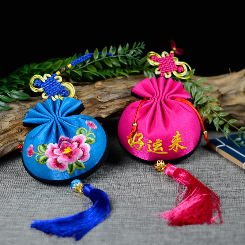 刺绣传统礼品小礼国风中国挂件装饰布艺手工刺绣