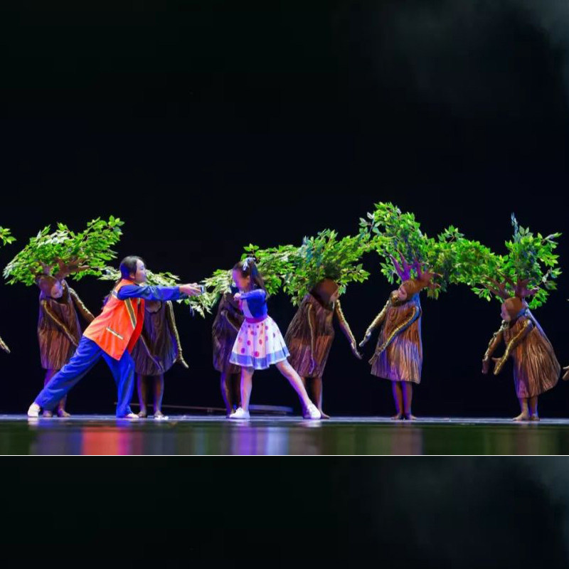 大树小树儿童绿色环保成人话剧舞台表演幼儿亲子道具儿童演出服